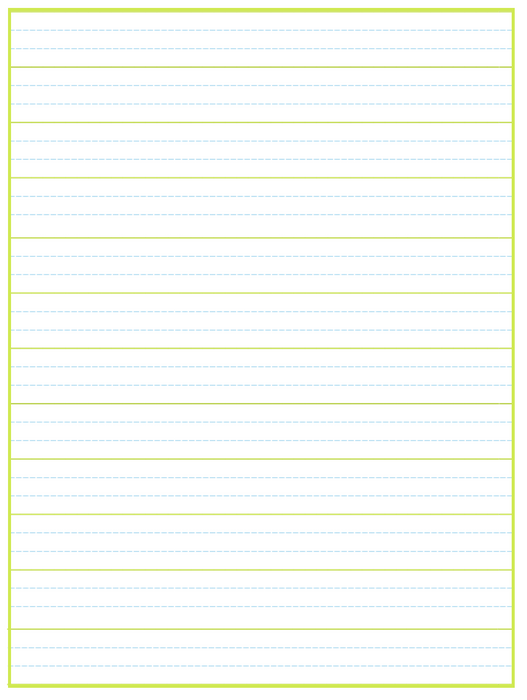 24mm Dotted Thirds Workbook - Highlighted Line