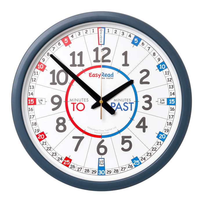 Easy Read Time Teacher - Classroom Clock 35cm