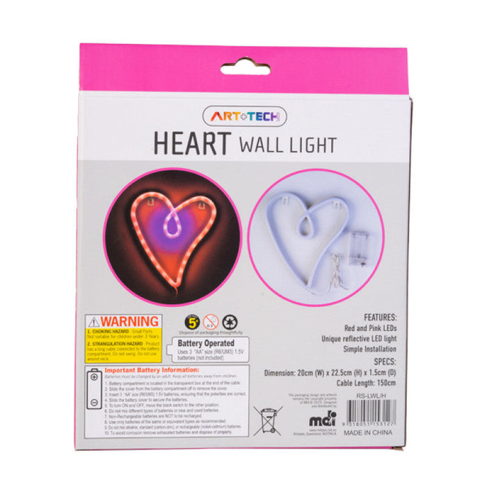 Heart LED Wall Light