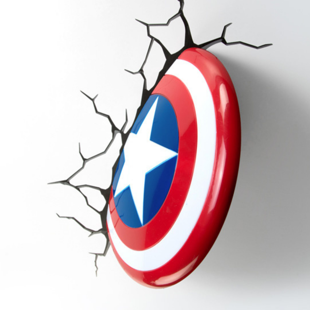 Captain America 3D Wall Mounted Light