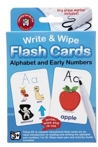 Flash Cards Alphabet - 65pcs Write & Wipe