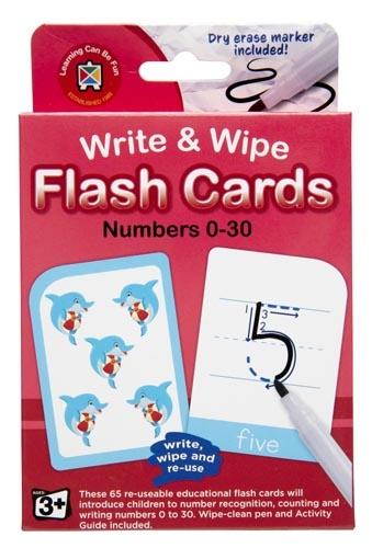 Flash Cards Numbers - 65pcs Write & Wipe — Sensory Ready Store