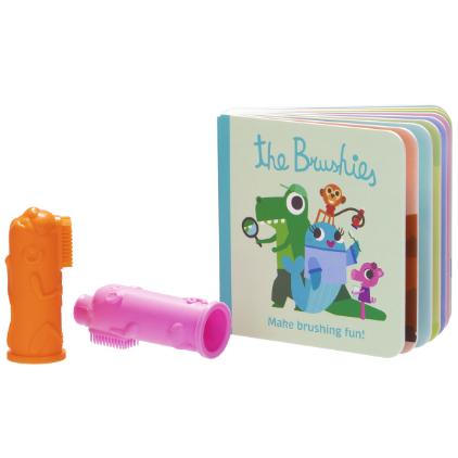 Brushies & Book - Finger Toothbrush Set