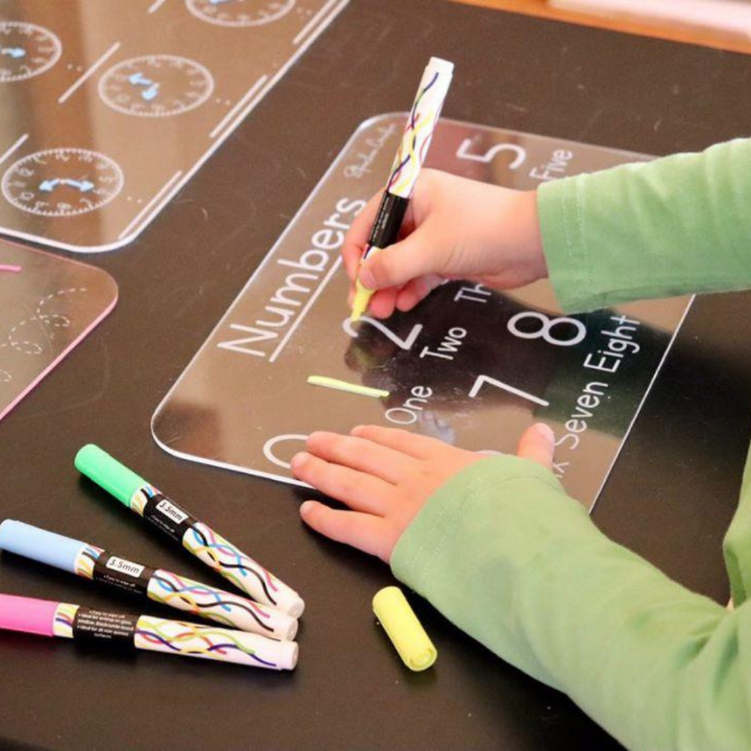 Clear Wipe Writing Board - Numbers — Sensory Ready Store
