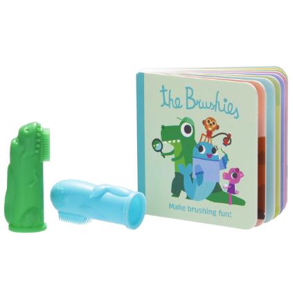 Brushies & Book - Finger Toothbrush Set